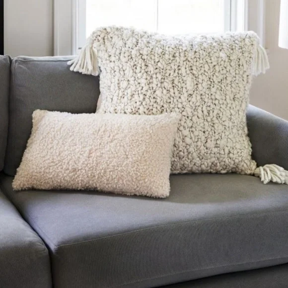 West Em Chunky Marl Knit 2 Pillowcase Covers - Picture 2 of 6